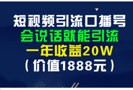 【網(wǎng)賺上新】21.安媽·短視頻引流口播號(hào)，會(huì)說(shuō)話就能引流插圖