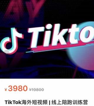TikTok海外短视频 线上陪跑训练营3980网盘分享插图1