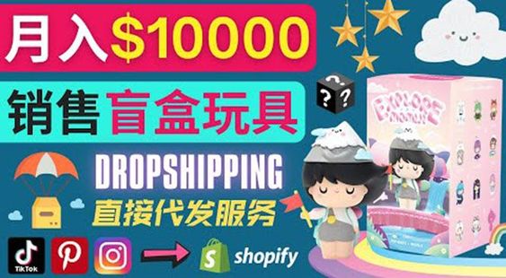 Dropshipping+ Shopify推广玩具盲盒赚钱：每单利润率30%, 月赚1万美元以上插图