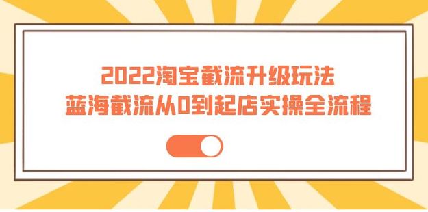 方韜電商圈·藍(lán)海截流從0到起店實(shí)操全流程網(wǎng)盤(pán)分享插圖