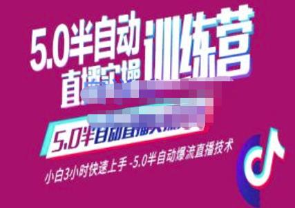 螞蟻?5.0半自動直播2345心法，小白3小時快速上手，5.0半自動爆流直播技術(shù)插圖