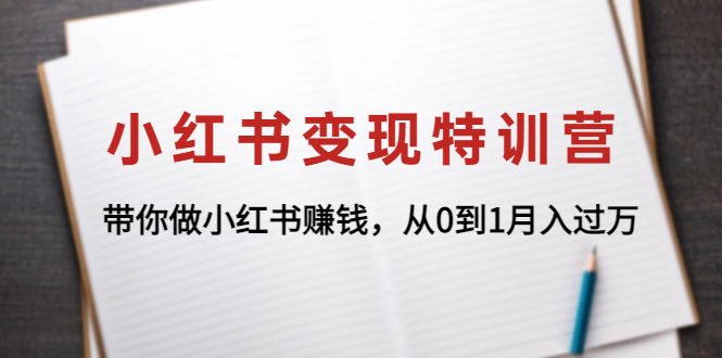 小紅書變現(xiàn)特訓(xùn)營(yíng)網(wǎng)盤分享插圖