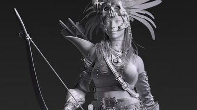 影視人物角色女獵案例教程模型篇zbrush課程網盤分享插圖