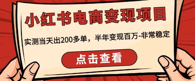 頑石?小紅?書電商變現(xiàn)項(xiàng)目，實(shí)測當(dāng)天出200多單，半年變現(xiàn)百萬百度網(wǎng)盤插圖