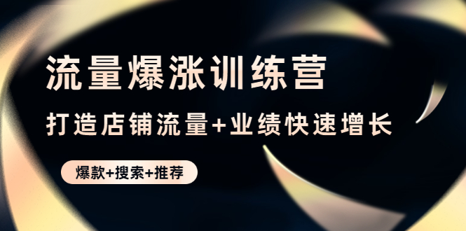 流量爆漲訓練營，打造店鋪流量+業績快速增長網盤分享插圖