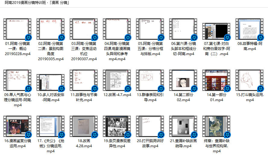 阿南漫畫(huà)分鏡特訓(xùn)班2019年百度網(wǎng)盤(pán)插圖2