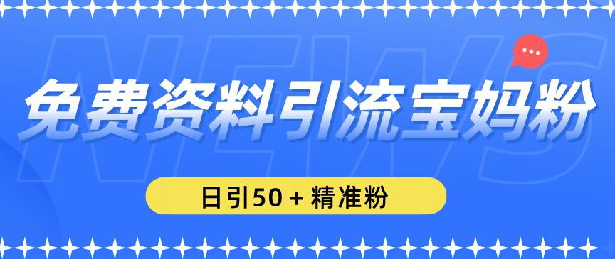 免費(fèi)資料引流寶媽粉，日引50+精準(zhǔn)粉【揭秘】百度網(wǎng)盤插圖