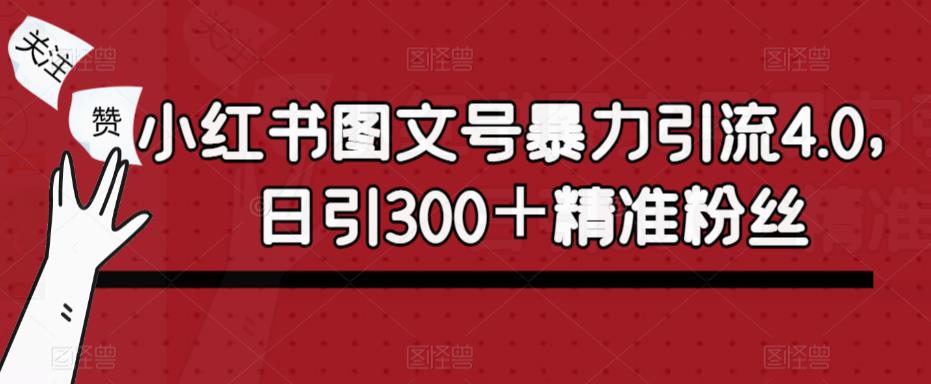 小紅書圖文號(hào)暴力引流4.0，日引300＋精準(zhǔn)粉絲百度網(wǎng)盤插圖