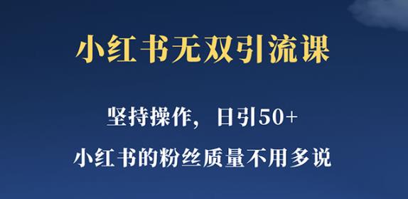 小紅書無雙課一天引50+女粉，不做視頻小白快速出結果【僅揭秘】百度網(wǎng)盤插圖