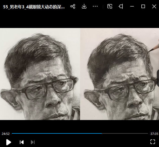 杨慎修·素描头像—老年人2022年百度网盘插图1