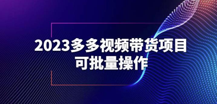 2023多多視頻帶貨項(xiàng)目批量操作百度網(wǎng)盤插圖