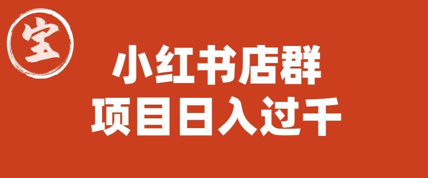 寶哥小紅書店群項(xiàng)目 日入過(guò)千圖文教程百度網(wǎng)盤插圖