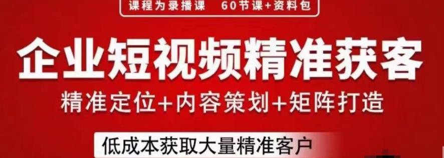 流量為王企業短視頻精準獲客，分享實戰經驗助力企業低成本獲客百度網盤插圖