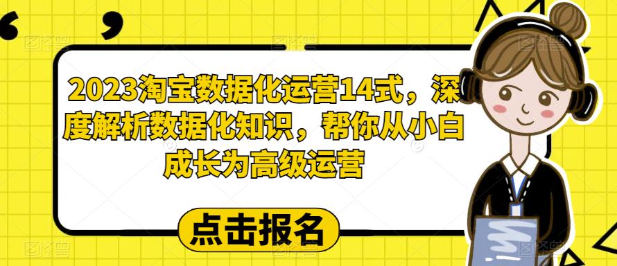 2023淘寶數(shù)據(jù)化運(yùn)營14式，深度解析數(shù)據(jù)化知識，從小白成為高級運(yùn)營百度網(wǎng)盤插圖