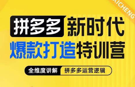 璽承?拼多多新時(shí)代爆款打造特訓(xùn)營(yíng)，講解拼多多運(yùn)營(yíng)邏輯百度網(wǎng)盤插圖