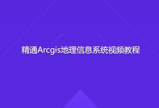 精通Arcgis地理信息系統(tǒng)視頻教程百度網(wǎng)盤插圖