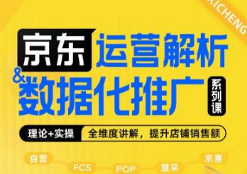 京東運營解析與數據化推廣系列課，講解京東運營邏輯+數據化推廣提升店鋪銷售額插圖