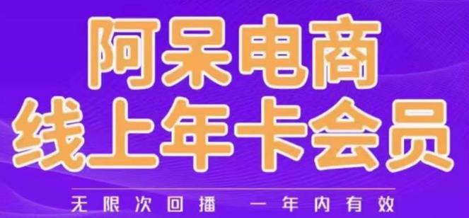 阿呆電商線(xiàn)上年會(huì)員電商干貨分享百度網(wǎng)盤(pán)插圖