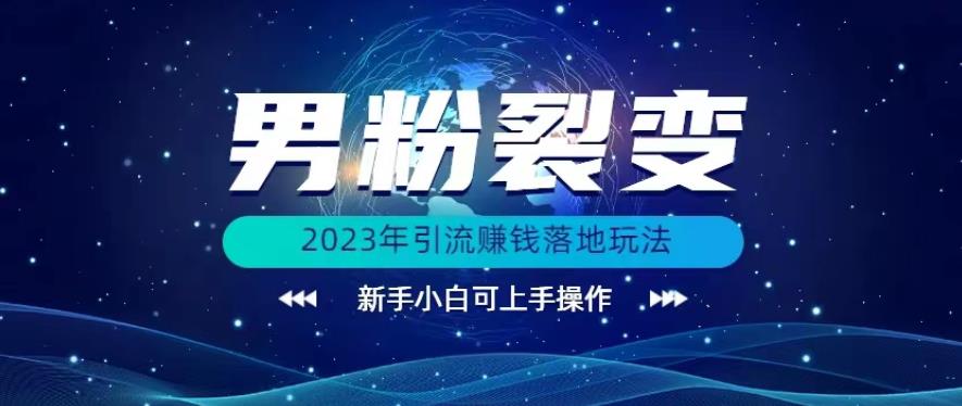 2023年最新男粉裂變引流賺錢落地玩法課程百度網盤插圖