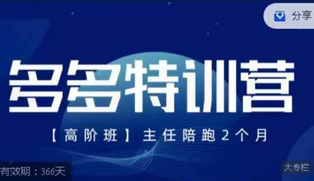 紀主任?多多特訓營高階班【9月13日】，拼多多玩法技巧落地實操插圖