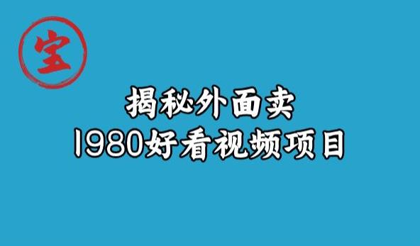 寶哥揭秘售價1980好看視頻項目，投入少難度低保姆教程百度網(wǎng)盤插圖