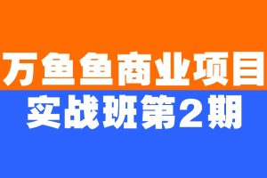 萬(wàn)魚魚商業(yè)項(xiàng)目實(shí)戰(zhàn)班第2期百度網(wǎng)盤插圖