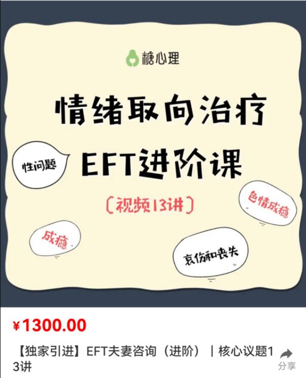 EFT夫妻咨詢進階核心13講百度網盤插圖