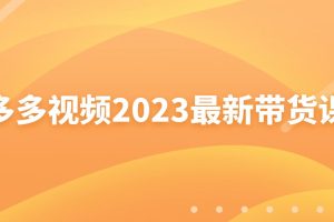 多多視頻2023最新帶貨課百度網(wǎng)盤插圖