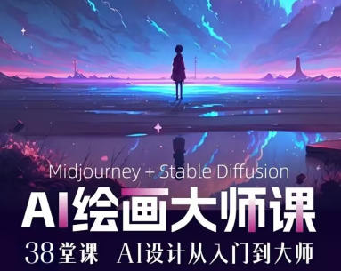 AI进化社2023年MJ&Stable diffusion绘画课百度网盘插图