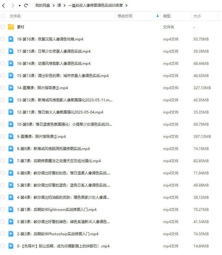一晨叔叔2023人像修圖調(diào)色實戰(zhàn)訓(xùn)練營百度網(wǎng)盤插圖1