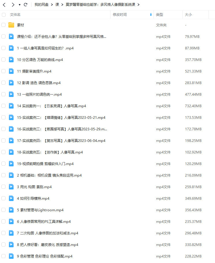 莫夢(mèng)醒2023零基礎(chǔ)也能學(xué)：多風(fēng)格人像攝影系統(tǒng)課百度網(wǎng)盤(pán)插圖1