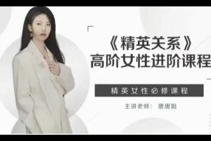 糖不甜 精英女性進階課程《精英關系》高階女性進階百度網盤插圖