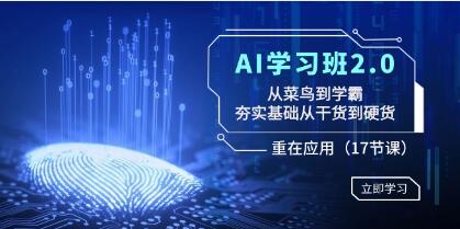 《AI学习班2.0》从菜鸟到学霸,夯实基础从干货到硬货,重在应用插图