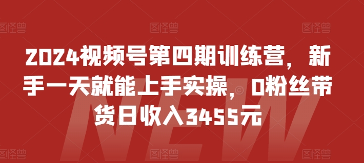 狼團(tuán)聯(lián)盟2024視頻號(hào)第四期訓(xùn)練營-視頻號(hào)電商2024插圖