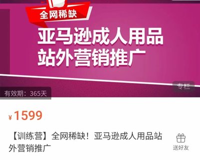 【电商上新】 035.全网稀缺！亚马逊成人用品站外营销推广 ​成人用品新品推广方案，助力打造类目爆款