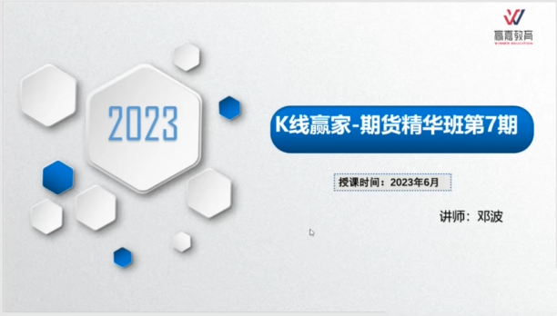 邓波2023年6月 三维量化 K线赢家期货精华班第7期插图