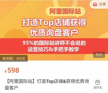 【电商上新】029. 【阿里国际站】打造Top店铺&获得优质询盘客户 ​95%的国际站讲师不会说的运营技巧