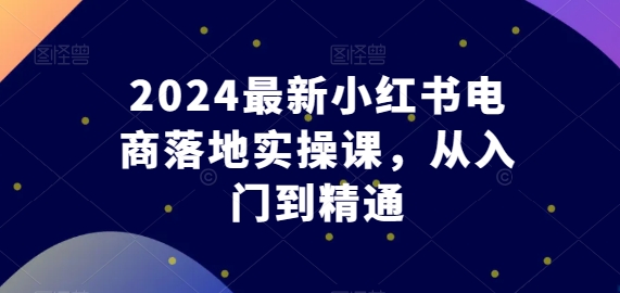 東哥電商2024最新小紅書(shū)電商落地實(shí)操課插圖