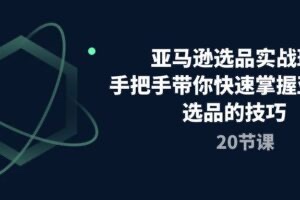 亞馬遜選品實(shí)戰(zhàn)班，手把手帶你快速掌握亞馬遜選品的技巧插圖