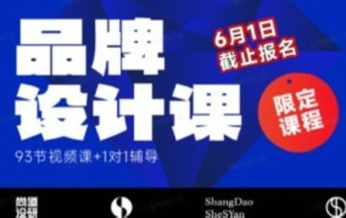 【設(shè)計上新】178.尚道設(shè)研品牌設(shè)計課2023【畫質(zhì)高清只有視頻】