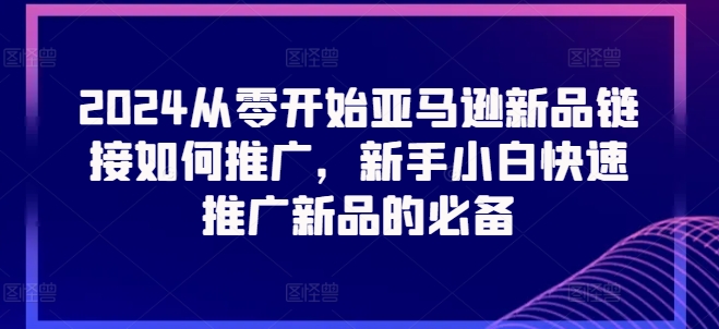 2024从零开始亚马逊新品链接如何推广，新手小白快速推插图