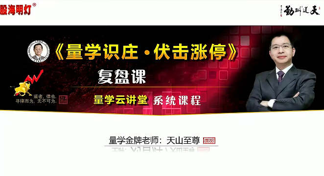 量學(xué)云講堂天山至尊劉智輝《量學(xué)識莊·伏擊漲?！?3期+第六量波段位課插圖