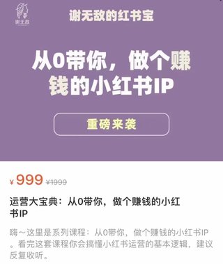 【抖音上新】谢无敌·红薯IP运营大宝典 从0带你做个赚钱的小红书IP ​