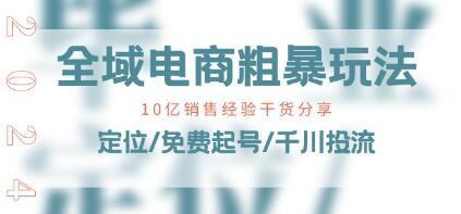 《全域电商粗暴玩法课》10亿销售经验干货分享插图