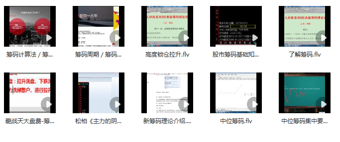 籌碼理論視頻教學(xué)教程11講（百家爭(zhēng)鳴）插圖