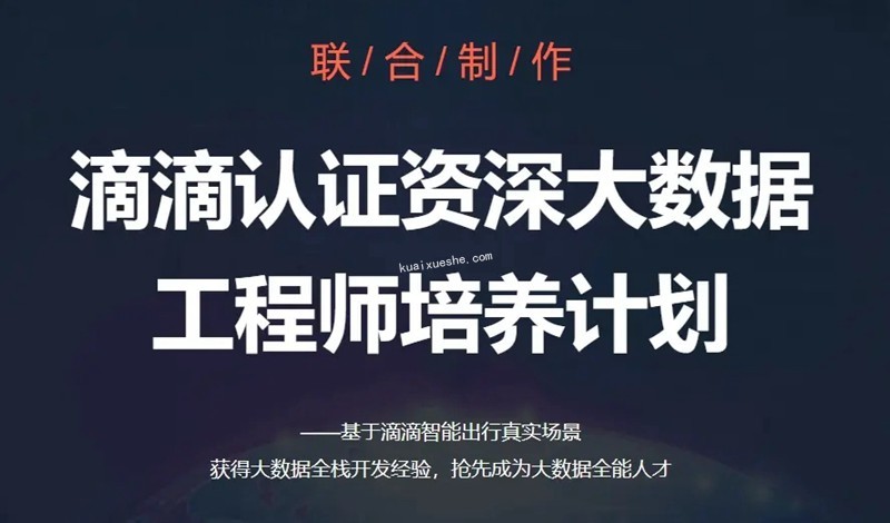 開課吧(完結)滴滴認證資深大數據工程師培養計劃百度云分享插圖