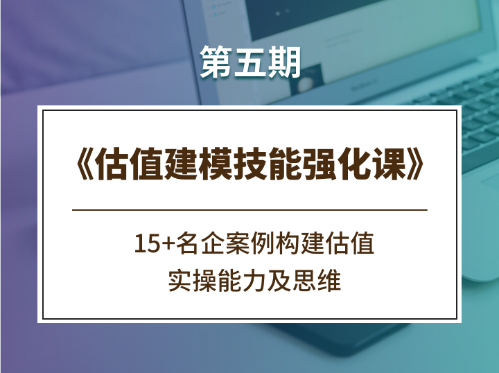 估值建模技能強(qiáng)化課《第五期》